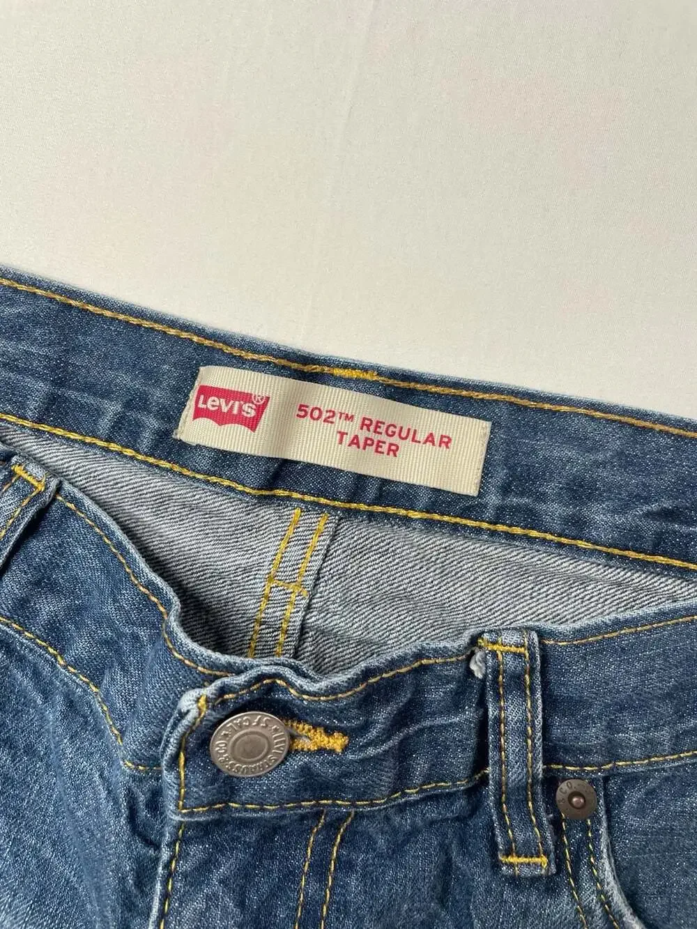 Levi's 502 Regular Taper Distressed Denim Jeans Size 18 REG (W29 L31)